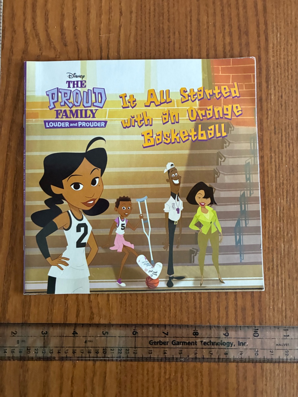 Disney Proud Family Book with Orange, Purple, White and Brown Cover